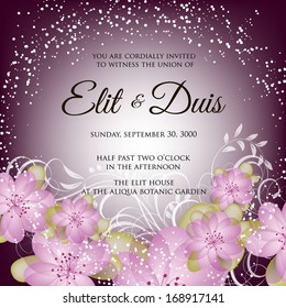 Wedding invitation card