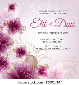 Wedding invitation card