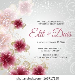 Wedding invitation card