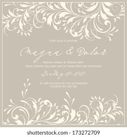 Wedding invitation card