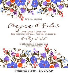 Wedding invitation card