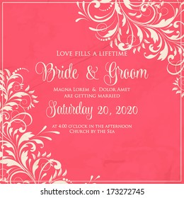 Wedding invitation card