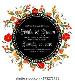 Wedding invitation card