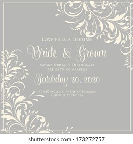 Wedding invitation card