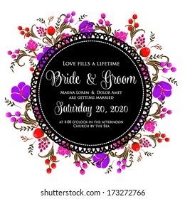 Wedding invitation card