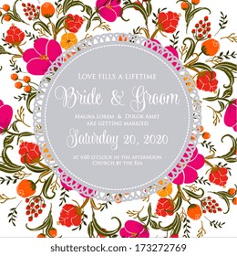 Wedding invitation card