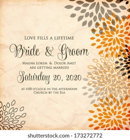 Wedding invitation card