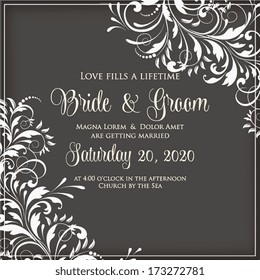 Wedding invitation card