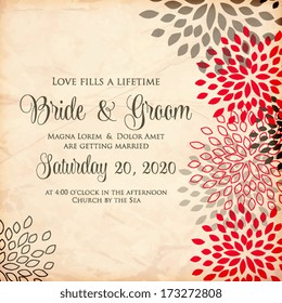 Wedding invitation card