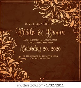 Wedding invitation card