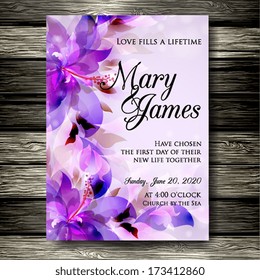 Wedding invitation card