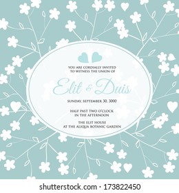 Wedding invitation card
