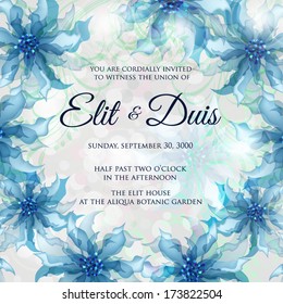 Wedding invitation card