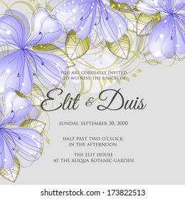 Wedding invitation card