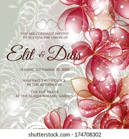 Wedding invitation card