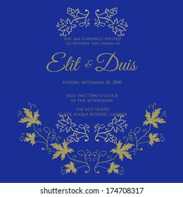 Wedding invitation card