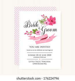 Wedding invitation card