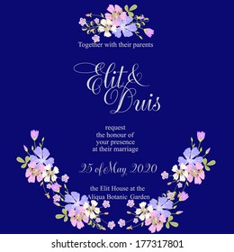 Wedding invitation card