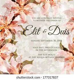 Wedding invitation card