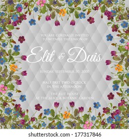 Wedding invitation card