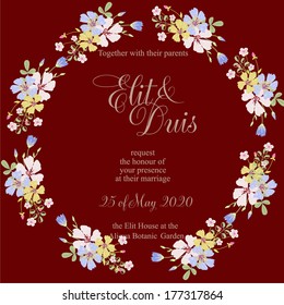 Wedding invitation card