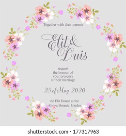 Wedding invitation card