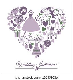 Wedding invitation card