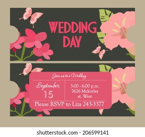 Wedding invitation card