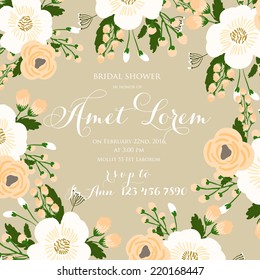 Wedding invitation card