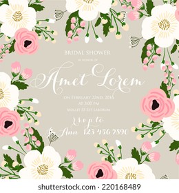 Wedding invitation card