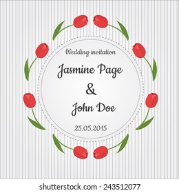 Wedding invitation card