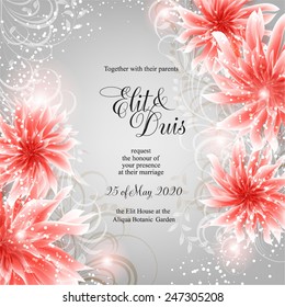 Wedding invitation card