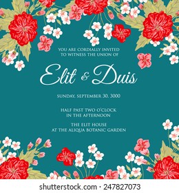 Wedding invitation card