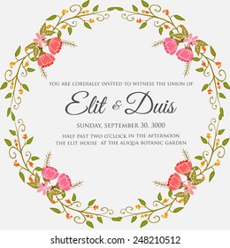 Wedding invitation card