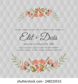 Wedding invitation card