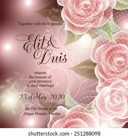 Wedding invitation card