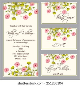 Wedding invitation card