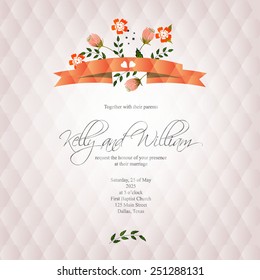 Wedding invitation card