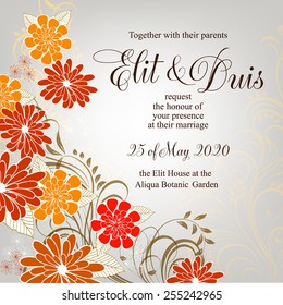 Wedding invitation card