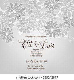 Wedding invitation card