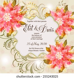 Wedding invitation card