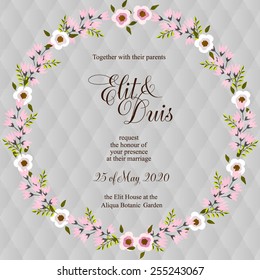 Wedding invitation card