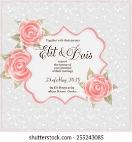 Wedding invitation card