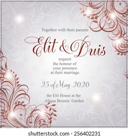 Wedding invitation card