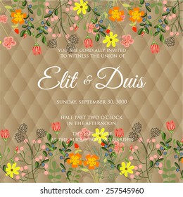 Wedding invitation card