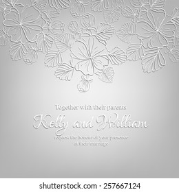 Wedding invitation card