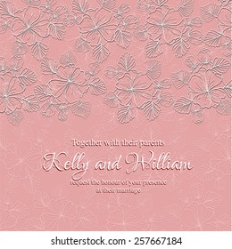 Wedding invitation card