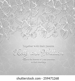 Wedding invitation card
