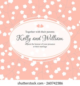 Wedding invitation card