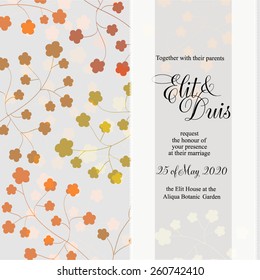 Wedding invitation card